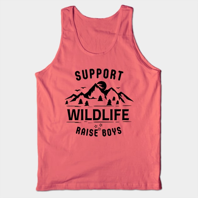 Support Wildlife Raise Boys Tank Top by yassinebd